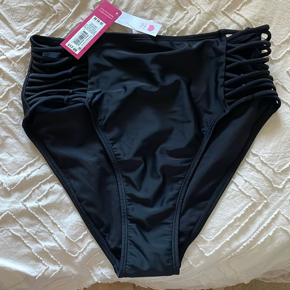 High waisted bikini bottom